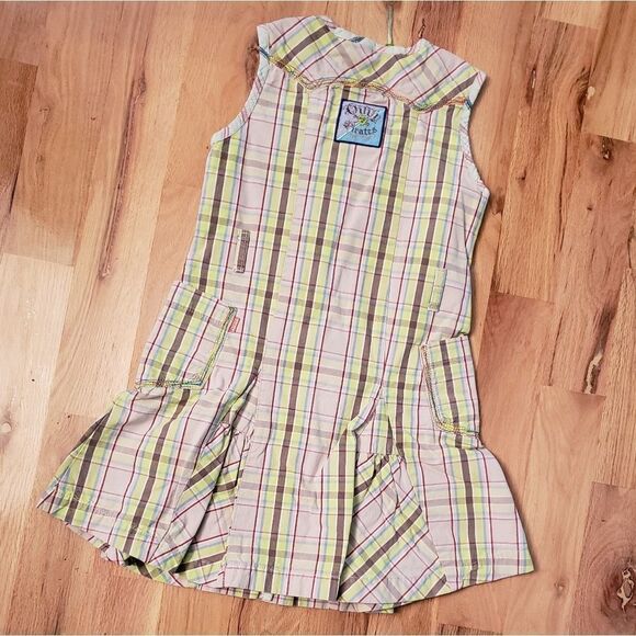 NWT Oilily Plaid Zip Up Pirates Jumper Dress - Picture 6 of 8